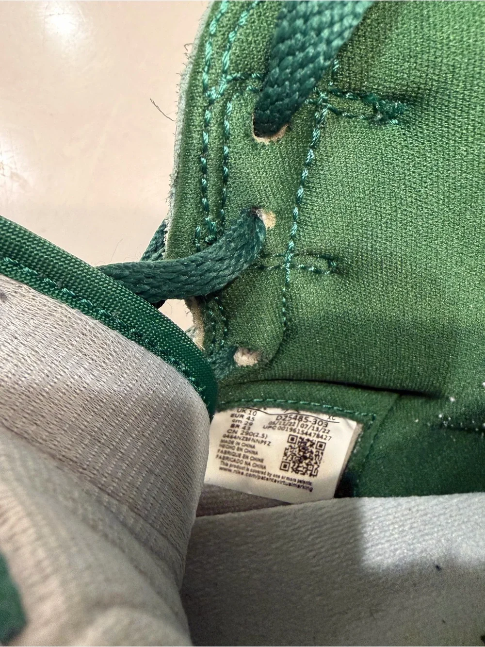 Nike Air Jordan 1 Retro High OG Gorge Green Men’s Size 11 DZ5485-303